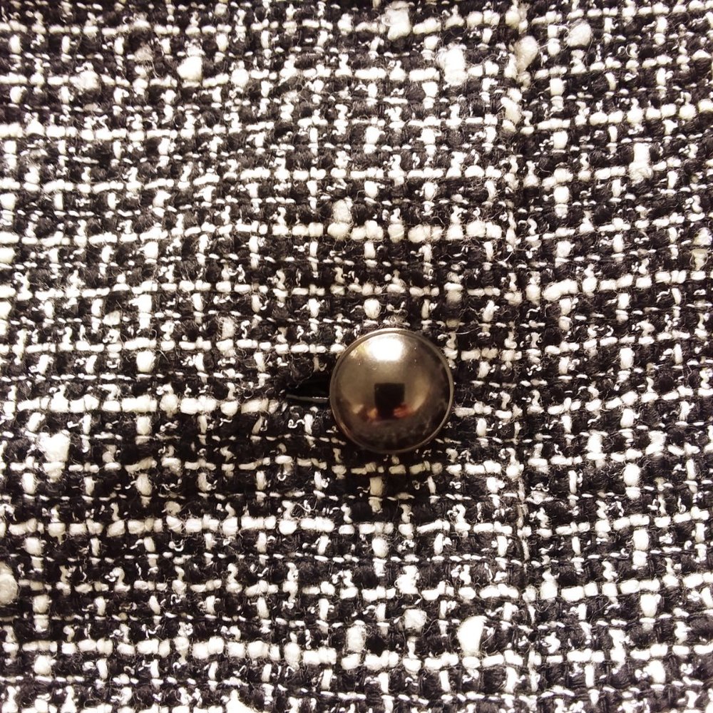 Elie Tahari Tweed Virgin Wool Blend Blazer Suit Jacket - Picture 5 of 9